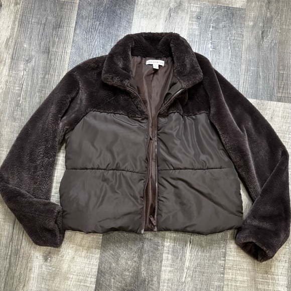 And Now This-Women's Mixed-Media Puffer Jacket, (for Clarissa) - Picture 10 of 14